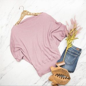 Mauve off the shoulder top